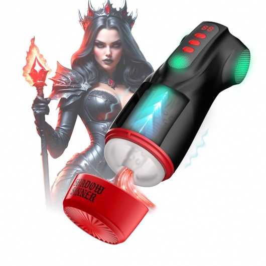 Интерактивный мастурбатор Raven с вакуумом, вибрацией и подсветкой - Shots Media BV - в Подольске купить с доставкой