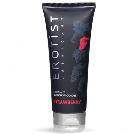Увлажняющая смазка на водной основе с ароматом клубники Srtawberry - 100 мл. - Erotist Lubricants - купить с доставкой в Подольске