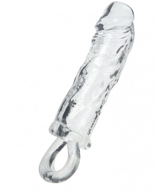 Прозрачная насадка с петлёй для фиксации - 14 см. - ToyFa - в Подольске купить с доставкой