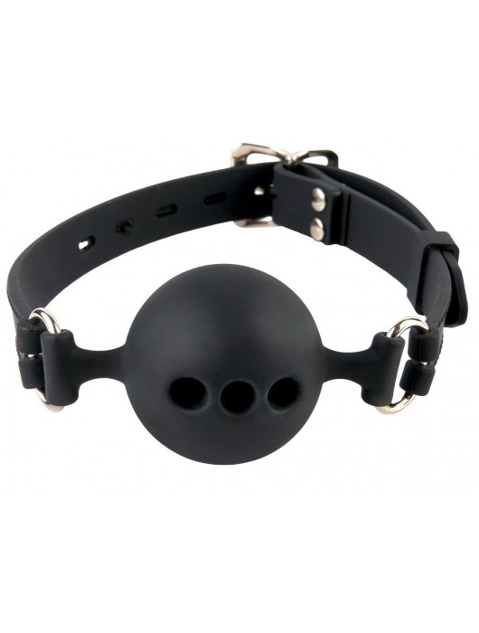 Силиконовый кляп-шар с отверстиями для дыхания Silicone Breathable Ball Gag Small - Pipedream - купить с доставкой в Подольске