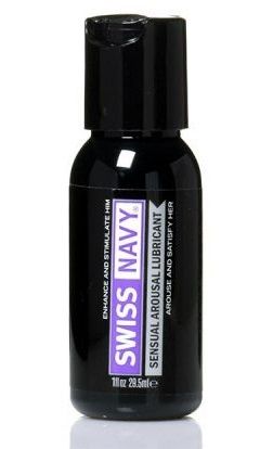 Возбуждающий гель-лубрикант на водной основе Sensual Arousal Lubricant  - 29,5 мл. - Swiss navy - купить с доставкой в Подольске
