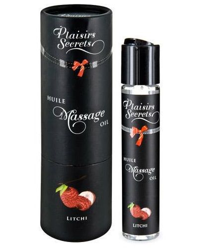 Массажное масло с ароматом личи Huile de Massage Gourmande Litchi - 59 мл. - Plaisir Secret - купить с доставкой в Подольске
