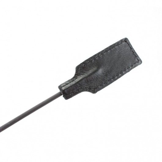 Чёрный профессиональный стек с золотистой рукоятью - 73 см. - БДСМ Арсенал - купить с доставкой в Подольске