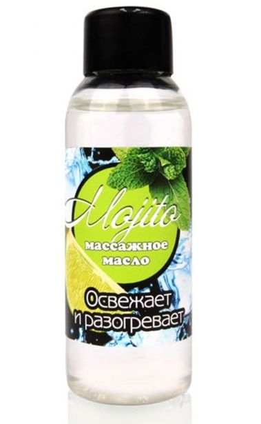 Массажное масло для тела Mojito с ароматом лайма - 50 мл. - Биоритм - купить с доставкой в Подольске