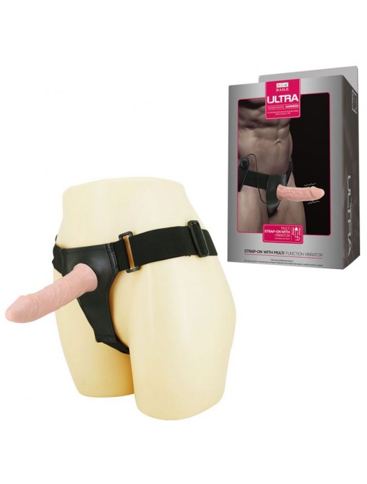 Женский страпон с вибрацией Ultra - 15,5 см. - Baile - купить с доставкой в Подольске