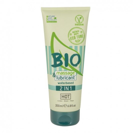 Массажный гель-лубрикант Bio 2-in-1 - 200 мл. - HOT - купить с доставкой в Подольске
