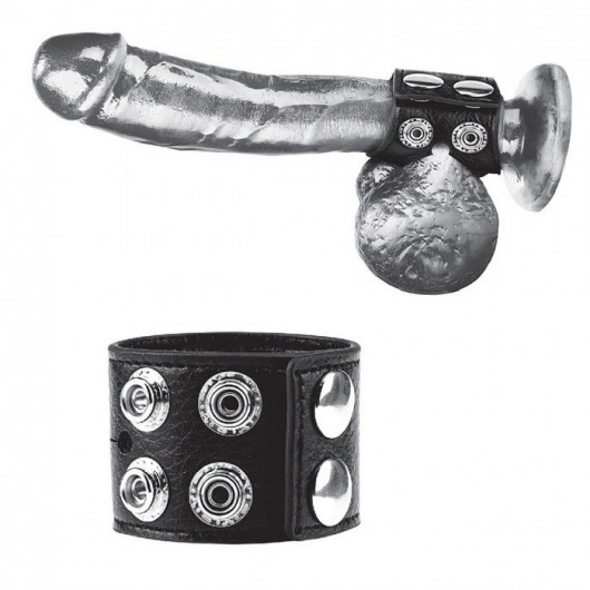 Ремень на член и мошонку 1.5  Cock Ring With Ball Strap - BlueLine - купить с доставкой в Подольске