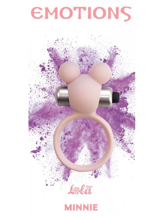 Розовое эрекционное виброколечко Emotions Minnie Light pink - Lola Games - в Подольске купить с доставкой