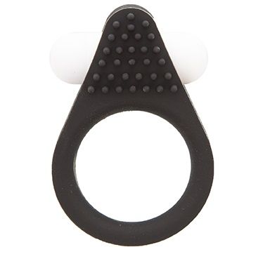 Чёрное эрекционное кольцо LIT-UP SILICONE STIMU RING 1 BLACK - Dream Toys - в Подольске купить с доставкой