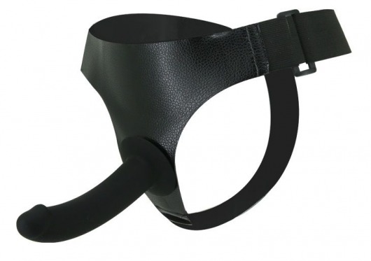 Страпон на эластичных ремнях Ultra Harness Les Dildo - 15 см. - Baile - купить с доставкой в Подольске