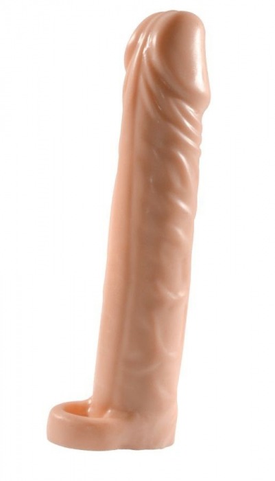 Телесная насадка-удлинитель Extension sleeve с подхватом - 17 см. - Sitabella - в Подольске купить с доставкой