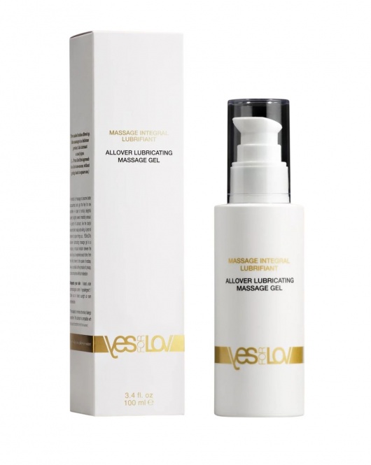 Массажный гель-смазка на силиконовой основе Allover Massage Gel - 100 мл. - YESforLOV - купить с доставкой в Подольске