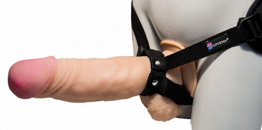 Поясной супергигант на присоске - 24,5 см. - LOVETOY (А-Полимер) - купить с доставкой в Подольске