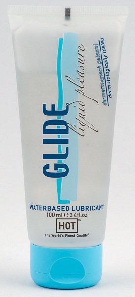 Интимная смазка на водной основе Glide - 100 мл. - HOT - купить с доставкой в Подольске