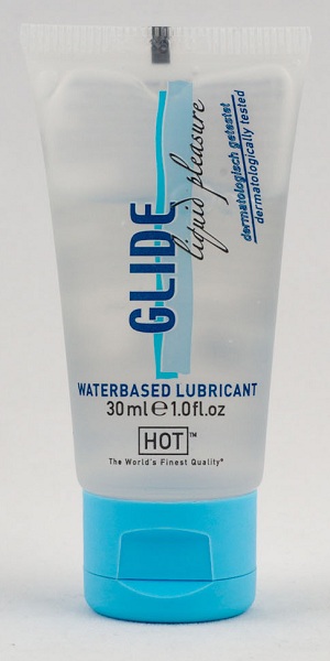 Интимная смазка на водной основе Glide - 30 мл. - HOT - купить с доставкой в Подольске