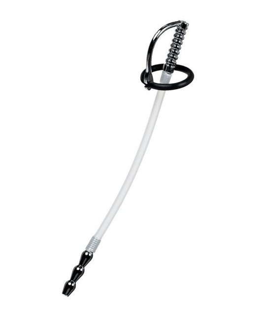 Силиконовый уретральный плаг со сменными фиксирующими кольцами Metal - ToyFa - купить с доставкой в Подольске