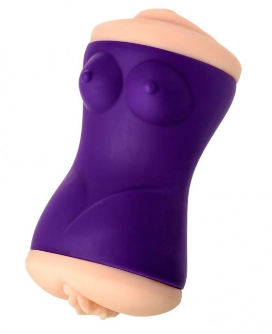 Двухсторонний мастурбатор JOS YARA в фиолетовой колбе - JOS - в Подольске купить с доставкой