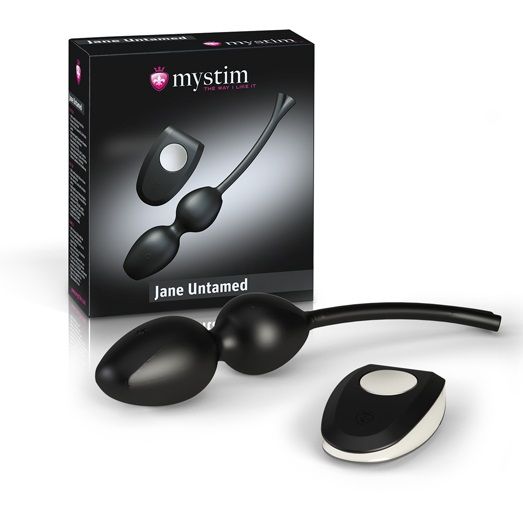 Вагинальные виброшарики с миостимуляцией и пультом ДУ Jane Untamed - MyStim
