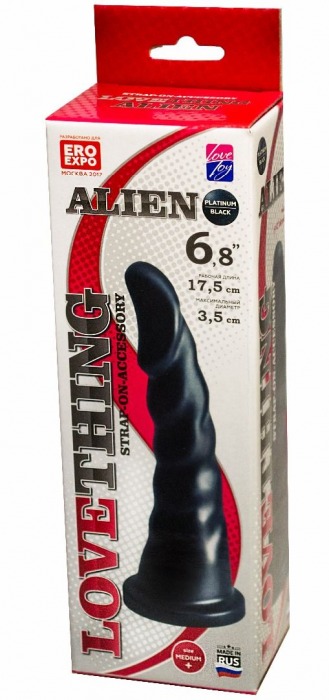 Насадка для трусиков харнесс Alien - 17,5 см. - LOVETOY (А-Полимер) - купить с доставкой в Подольске
