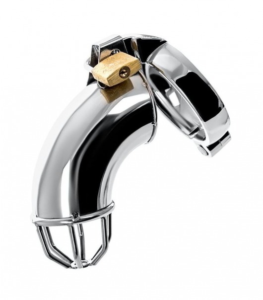 Серебристый мужской пояс верности TOYFA Metal - ToyFa - купить с доставкой в Подольске