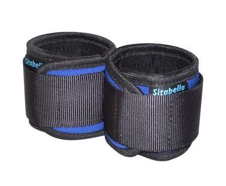 Сине-черные неопреновые наручники - Sitabella - купить с доставкой в Подольске