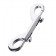 Серебристый двухсторонний карабин TOYFA Metal - ToyFa - купить с доставкой в Подольске